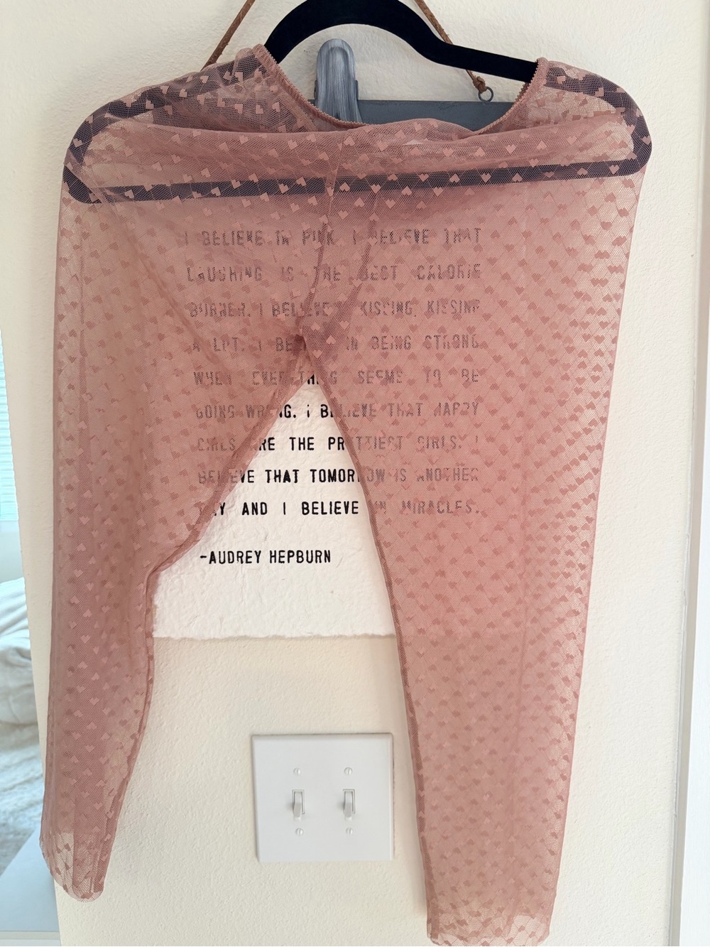 Sheer Dusty Rose Medh pants